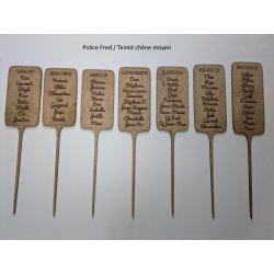 Etiquette de potager pour plan de table
