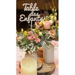 Nom de Table des Mariés ou Enfants, de Couleur, sur Pic