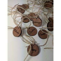 Marque VERRE à lien , en bois gravé.