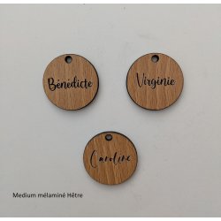 Marque VERRE à lien , en bois gravé.