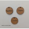 Marque VERRE à lien , en bois gravé.