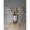 Nom de Table des Mariés ou Enfants, en Bois, sur pic ou support