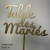 Nom de Table des Mariés ou Enfants, en Bois peint