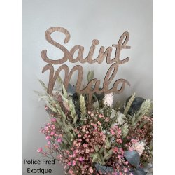 Nom de table Personnalisé, en Bois, sur pic ou support