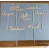 Nom de table Personnalisé, en Bois, sur pic ou support