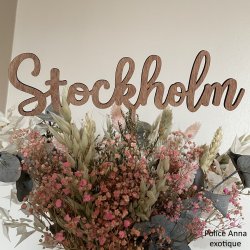 Nom de table Personnalisé, en Bois, sur pic ou support