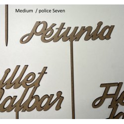 Nom de table Personnalisé, en Bois, sur pic ou support