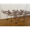 Nom de table Personnalisé, en Bois, sur pic ou support