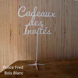 Nom de table Personnalisé, en Bois, sur pic ou support