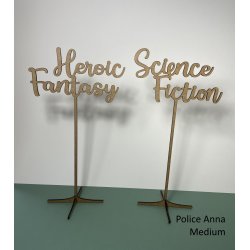 Nom de table Personnalisé, en Bois, sur pic ou support