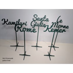 Nom de table Personnalisé en bois Peint