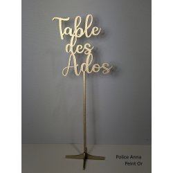 Nom de table Personnalisé en bois Peint