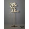 Nom de table Personnalisé en bois Peint
