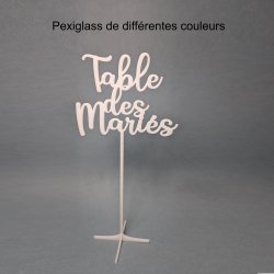 Nom de Table des Mariés ou...