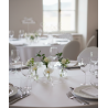 Nom de table Personnalisé, en PLEXI, transparent, or et couleurs, sur pic ou support