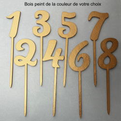 Numéro en chiffre en bois...