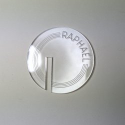 Marque VERRE  Ligne et Pointillé en plexiglas gravé.