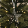 Boule de Noël en plexiglas personnalisée - Rond ou Etoile
