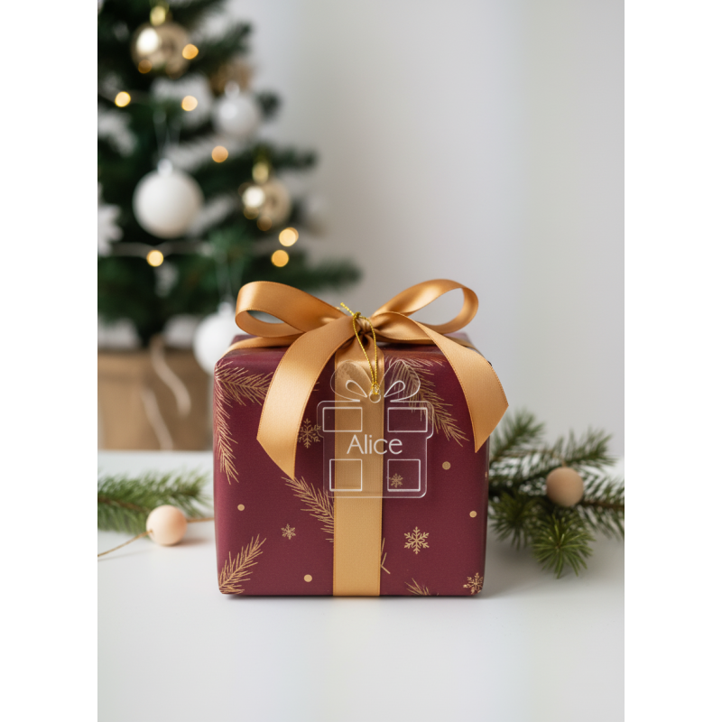 Etiquette cadeau personnalisée Cadeau en plexiglas
