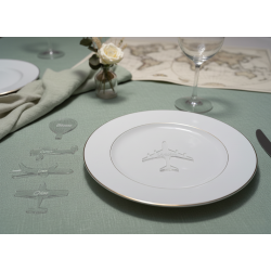 Avion, Marque Place en plexiglas gravé.