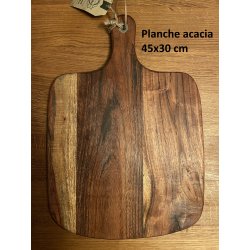 Planche en Acacia, gravée poissons "La Truite".