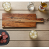 Ricard & Sauciflard  "Votre prénom" and co ,  Planche en Acacia