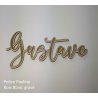 Grand Prénom en bois, police Pauline - découpé et gravé. à partir de :