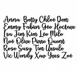 copy of Grand prénom en bois peint, police Anna, à partir de :