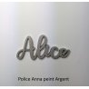 Grand prénom en bois peint, police Anna, à partir de :
