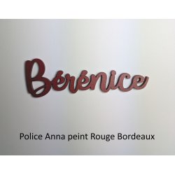 Grand prénom en bois peint, police Anna, à partir de :