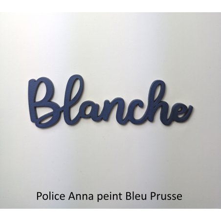 Grand prénom en bois peint, police Anna, à partir de :