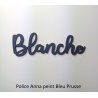 Grand prénom en bois peint, police Anna, à partir de :