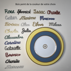 Prénom en couleur, marque...