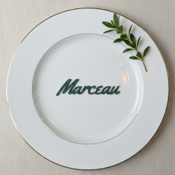 Prénom en couleur, marque place