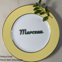 PRÉNOM, MARQUE-PLACE EN BOIS PEINT de couleur PERSONNALISÉ