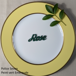 PRÉNOM, MARQUE-PLACE EN BOIS PEINT de couleur PERSONNALISÉ