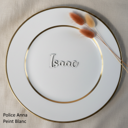 Prénom en couleur, marque place