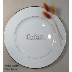 Prénom en couleur, marque place