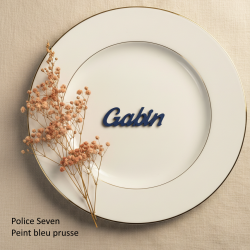 Prénom en couleur, marque place