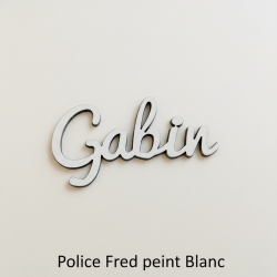 Prénom en couleur, marque place