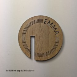 Marque VERRE  Ligne et Pointillé en bois gravé.