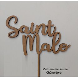 Nom de table Personnalisé, en Bois, sur pic ou support