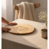 Planche en Bambou personnalisée - Cadeau Fête des Mamans ou Grands-Mères - Cœur 24x23 cm