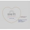 Planche en Bambou personnalisée - Cadeau Fête des Mamans ou Grands-Mères - Cœur 24x23 cm