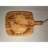 Personnalisée, en Acacia, gravée avec vos prénoms, modèle "ovale", planche de présentation, apéritif, charcuterie, fromage
