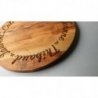 Planche en Acacia personnalisée - Prénoms de votre famille - Ronde 30x30 cm
