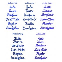 Nom de table Personnalisé avec un avion en bois Peint