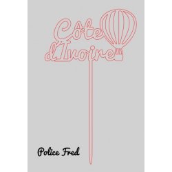 Nom de table Personnalisé avec un avion en bois Peint