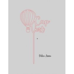 Nom de table Personnalisé avec un avion en bois Peint