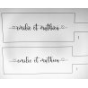 Planche en Acacia gravée - Une planche pour deux